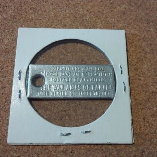 1975 Newfoundland - War Amps - Key Tag - License Plate 2