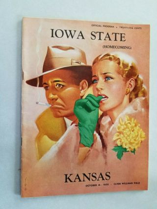 Iowa State Homecoming Vs.  Kansas 1950 Program Football L@@k
