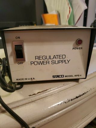 Staco Regulated Dc Power Supply Model Rps - 4 Vintage