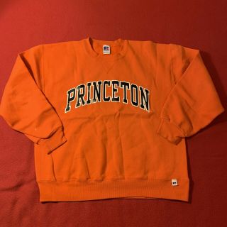 Vtg 90s Princeton Tigers Ivy League Sweatshirt Russell Athletic Large 1990s