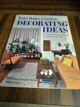 Better Homes & Gardens Decorating Ideas 1960 - Mid Century Vtg