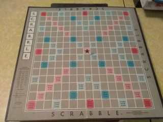 Old Vintage 1953 Selchow & Righter Scrabble Crossword Game