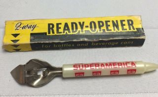 Vintage 2 Way Ready Opener Sa Superamerica Advertising Can Opener