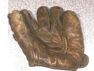 1940s Nokona Split Finger Softball Baseball Glove Rare Horseshoe Palm Sb1