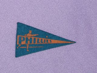 Vintage Philadelphia Phillies Mini Pennant 1930 