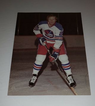 Ken Baird,  Winnipeg Jets 1977 - 78 Wha 8.  5 X 11 Photo