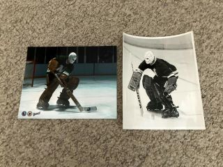 2 - Minnesota North Stars Goalie Pete Lopresti 8x10 Vintage Mask Photo 