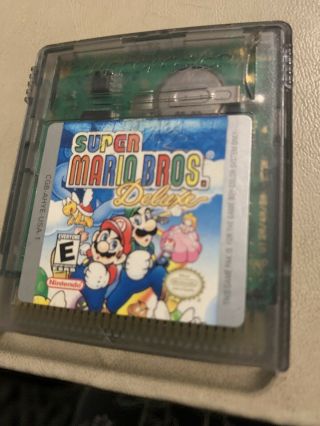 Vintage Mario Bros.  Deluxe Gameboy Color (nintendo Game Boy Color,  1999)