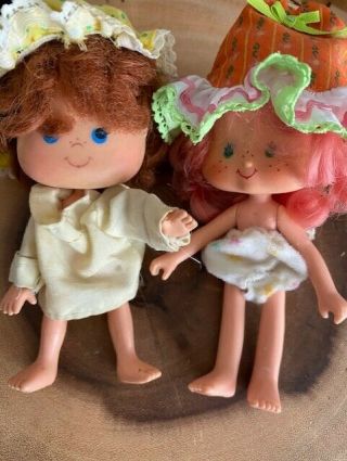 Two Vintage Strawberry Shortcake Dolls