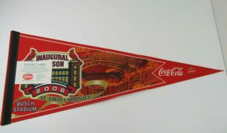 St Louis Cardinals Baseball Inaugural Season 2006 Busch Stadium Pennant Flag