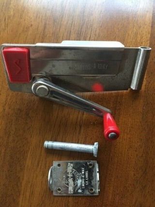 Vintage Swing - A - Way Red Handle Wall Mount Can Opener 1950 