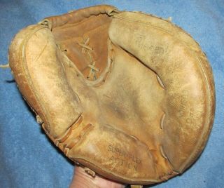 Vintage Regent Cm 12 Leather Catchers Mitt Baseball Glove Rht 12 "