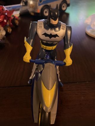 Vintage 1998 Kenner Dc Comics Batman 5 " Figure W/batcycle Vehicle Motorcycle