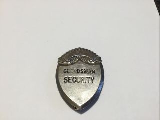 Vintage Guardsman Security Metal Badge