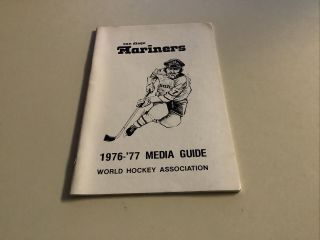 1976/77 Wha Media Guide - San Diego Mariners