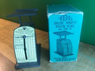 Vintage Deluxe Thrifty Postal Scale Idl Mfg Corp