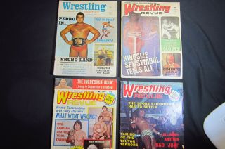 4 Pro Wrestling Magazines From 