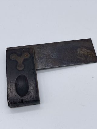 Vintage Stanley Rosewood And Brass Try Square