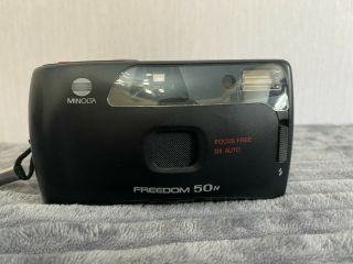 Vintage Minolta Freedom 50n Camera 35mm Film Dx Auto Focus Ideal