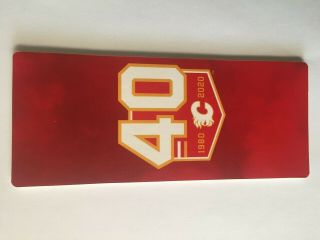 CALGARY FLAMES 40th ANNIVERSARY COMMERATIVE ALL - STAR TICKET SET (5) 2