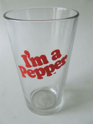 Rare Vintage Dr.  Pepper Glass I 