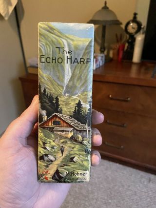 Vintage Echo Harp Harmonica By M.  Hohner