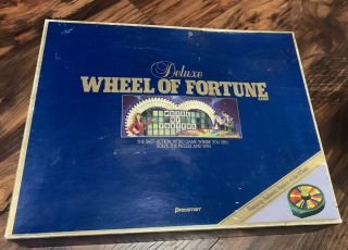 1986 Pressman Wheel Of Fortune Board Game Deluxe Edition Vintage Complete
