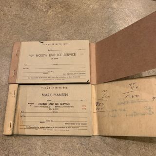 Vintage Ice Delivery Order Forms.
