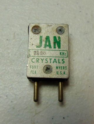 7108 Kc 40 Meter Ham Radio Ft - 243 Vintage Quartz Crystal