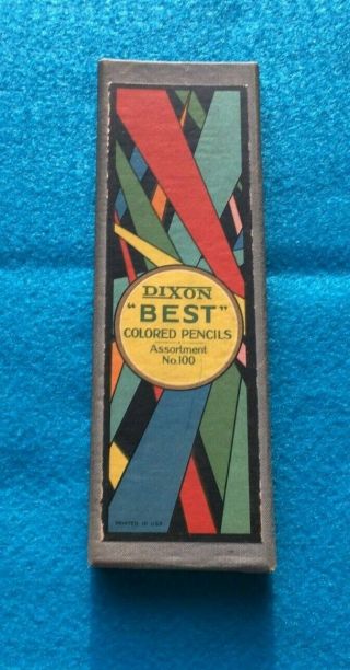 Vintage Dixon " Best " Colored Pencils,  No.  100