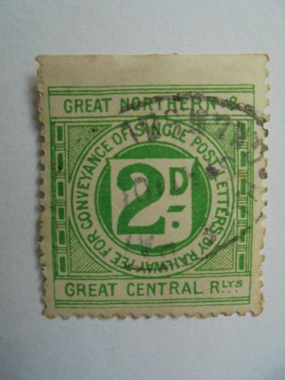 Gn & Gcrlys Prepaid Newspaper Parcel Stamp 2d