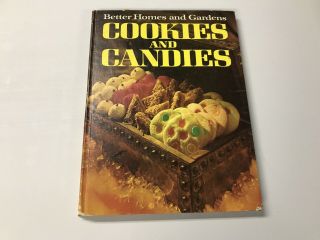 Vintage Better Homes & Garden Cookies And Candies Cookbook 1969 Hardcover
