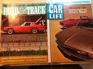 Vintage November 1964 Car Magazines Road & Track Plus Car Life