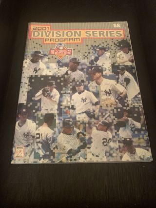 2001 York Yankees Alds American League Division Series Program