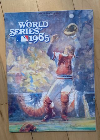 1985 Mlb World Series Game Day Program (royals Vs Cardinals)