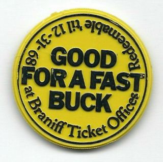 Braniff Airlines Fast Buck,  Texas Transit Token Tx 1968 Good For A Fast Buck