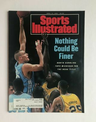 Sports Illustrated April 12,  1993 - Eric Montross - North Carolina Tar Heels