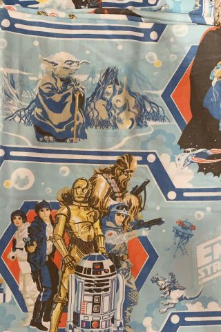 Vintage Star Wars Empire Strikes Back 1979 Twin Bed Flat And Fitted Sheets