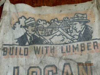 Vintage Logan Lumber Co.  Kensington Tarentum Pa.  Carpenter Nail Pouch Vest