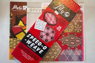 Vintage Speed - O - Weave Loom And Pattern Books For Weaving With Speed - O - Weave