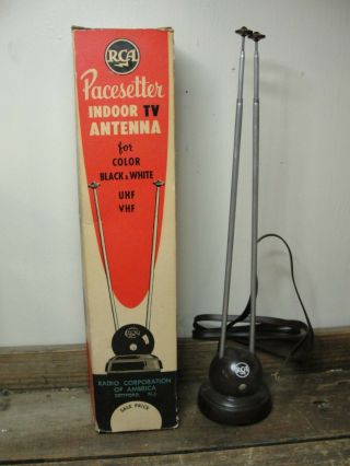 Vintage Rca Radio Corporation Of America Pacesetter Indoor Tv Antenna