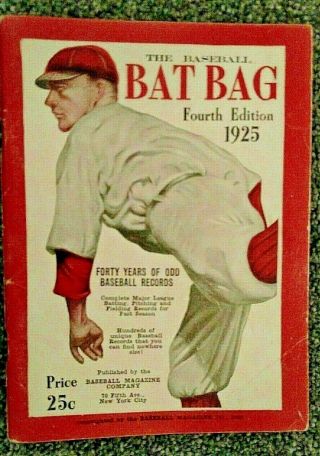 The Baseball Bat Bag 1925 Forty Years Of Odd Baseball Records 4th Edition - Exc -