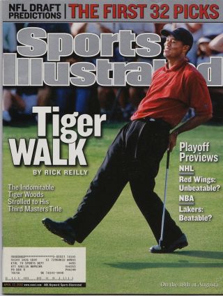 Tiger Woods Masters Sports Illustrated April 22,  2002