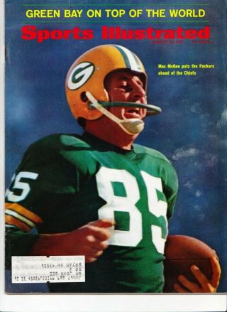 Bowl I Green Bay Packers Max Mcgee Sports Illustrated Jan23 1967
