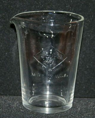 Vintage Agfa Glass Photo Developing Measuring Beaker 4 Ounce Made Usa