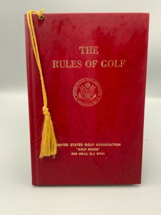 The Rules Of Golf Hardback Book,  Vintage 1979,  Us Golf Association