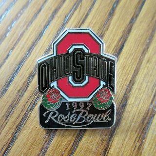 Vintage 1997 Ohio State Buckeyes Football Rose Bowl Pin Vs Arizona State