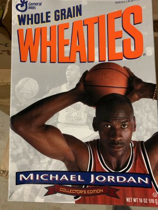 Vintage Michael Jordan Whole Grain Wheaties A Collector 