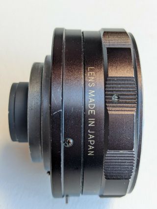 Vtg TOKYO KOGAKU HI TOPCOR 1:2 F=50 mm Camera Lens TOPCON Leather Case Japan 3