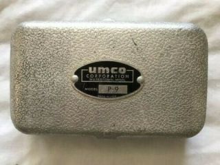 Vintage Umco P - 9 Aluminum Tacklebox Fishing Gear/missing Belt Loop Bracket